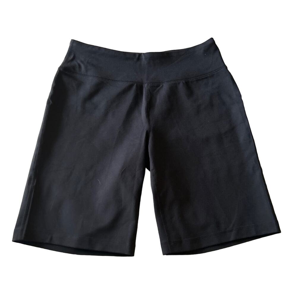 Lands End Womens Active Black Relax Shorts XSmall